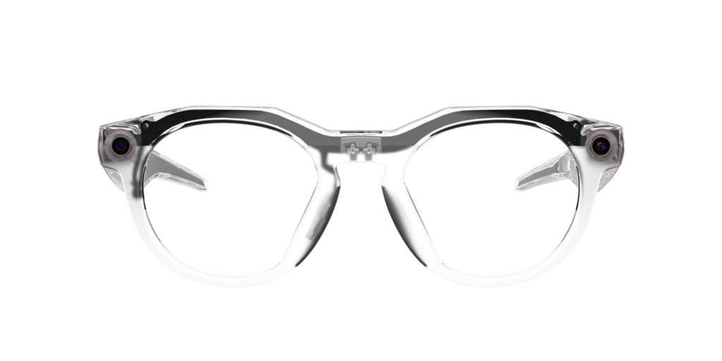 Afbeelding van de Oakley Meta HSTN (op sterkte) in een transparante kleur