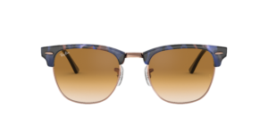 Ray-Ban Clubmaster 0RB3016-125651 - Bruin / Blauw