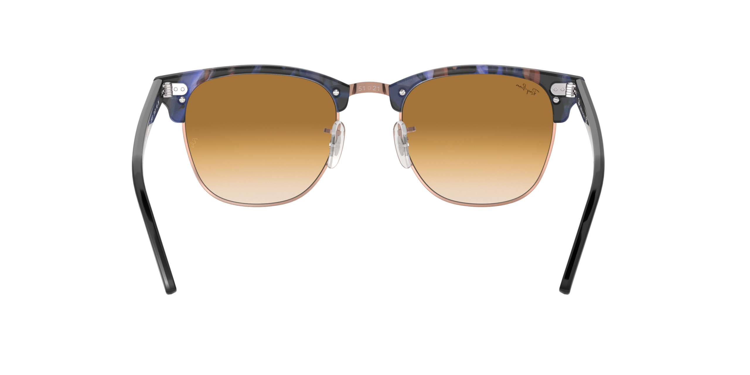 Ray-Ban Clubmaster 0RB3016-125651 - Bruin / Blauw - Afbeelding 4