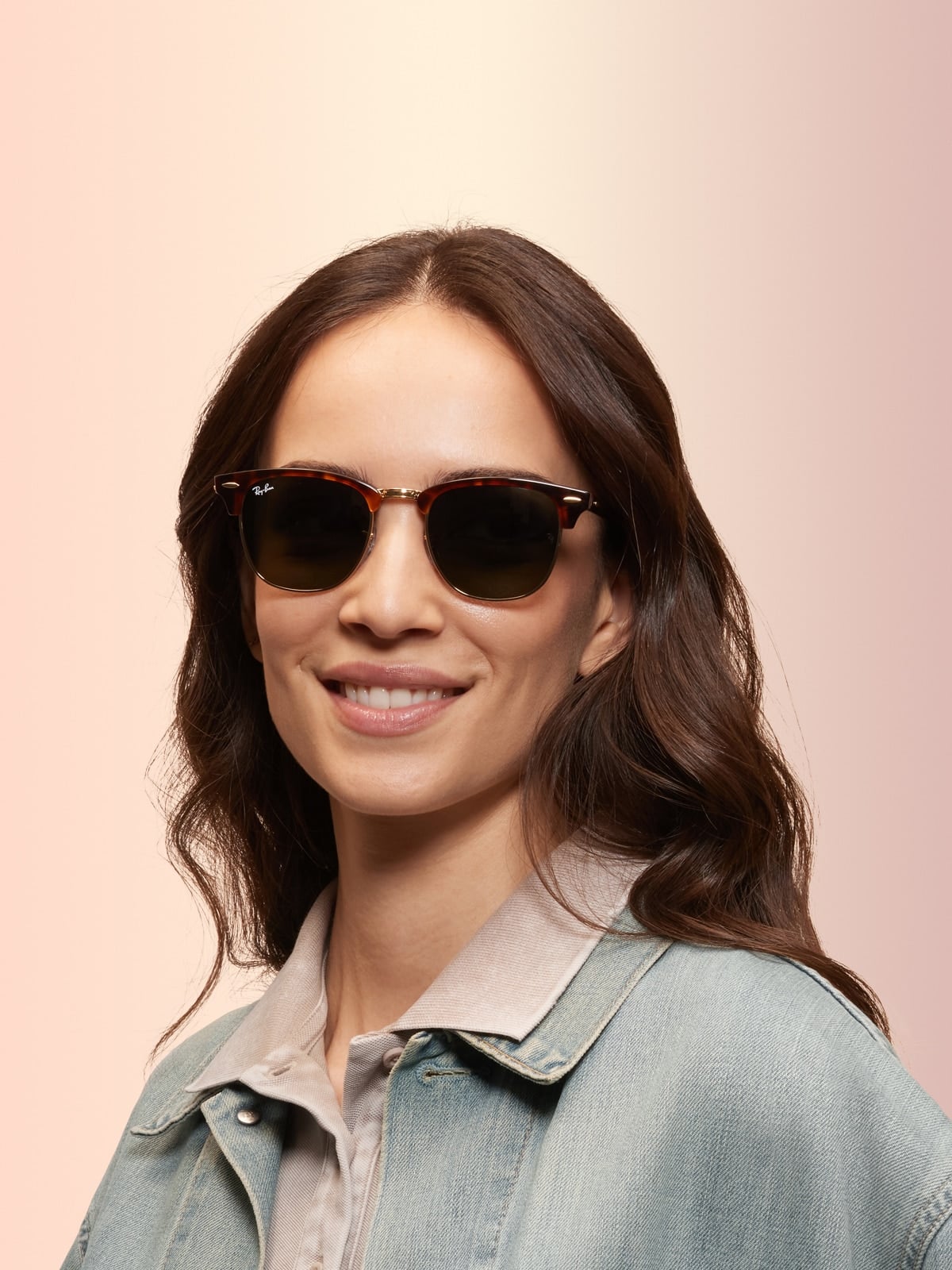 Ray-Ban Clubmaster Classic RB3016-W0366 - Bruin met Goud - Afbeelding 5
