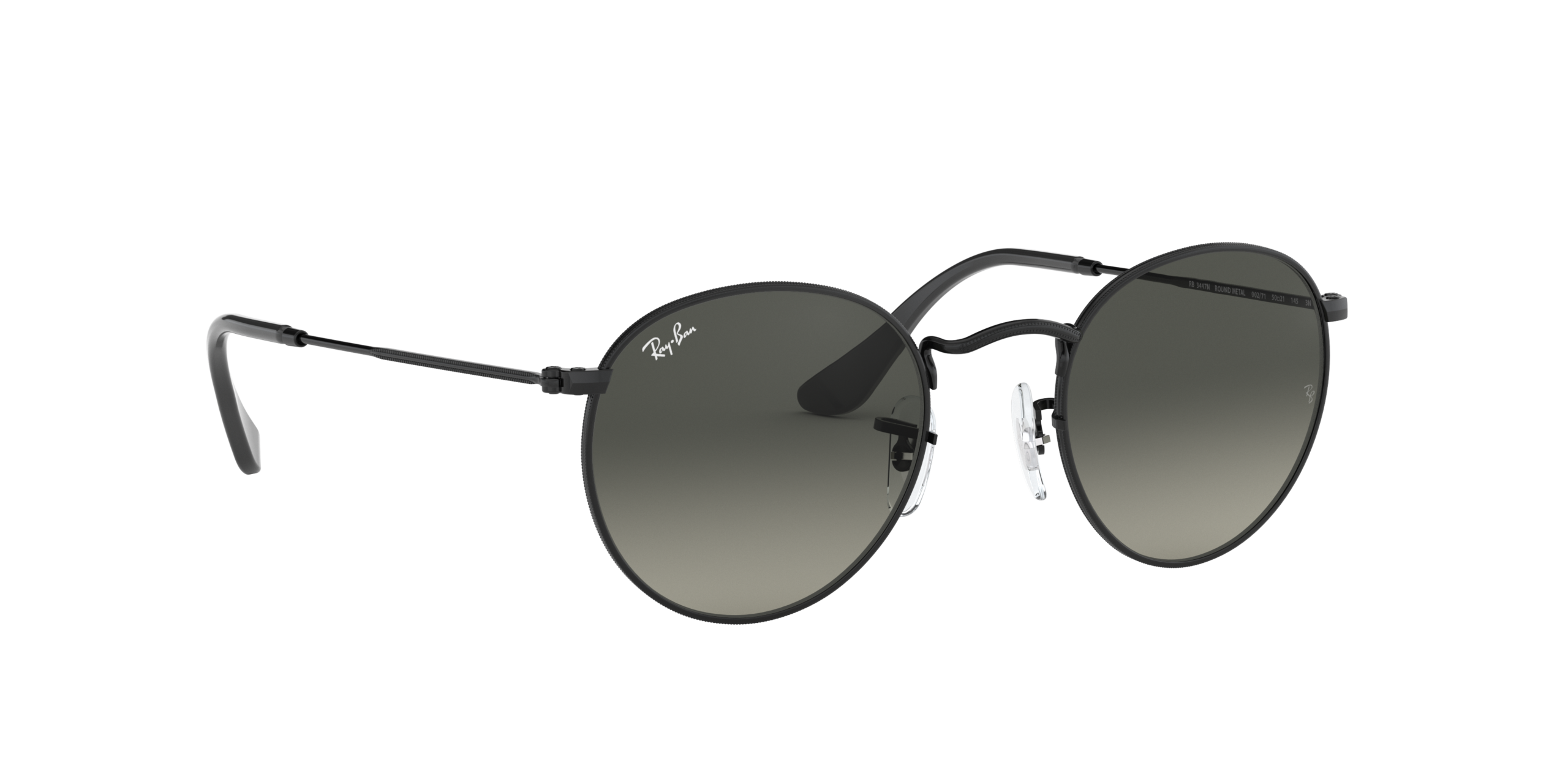 Ray-Ban Round Metal Flat Lenses RB3447N-002 - Zwart - Afbeelding 5