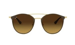Ray-Ban RB3546-900985 - Goud met Bruin