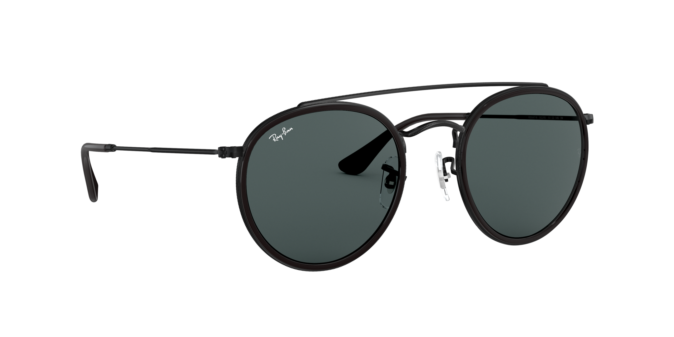 Ray-Ban Round Double Bridge RB3647N-002/R5 - Zwart - Afbeelding 5
