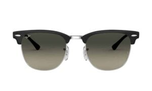Ray-Ban Clubmaster Metal RB3716-900471 - Zwart op Zilver