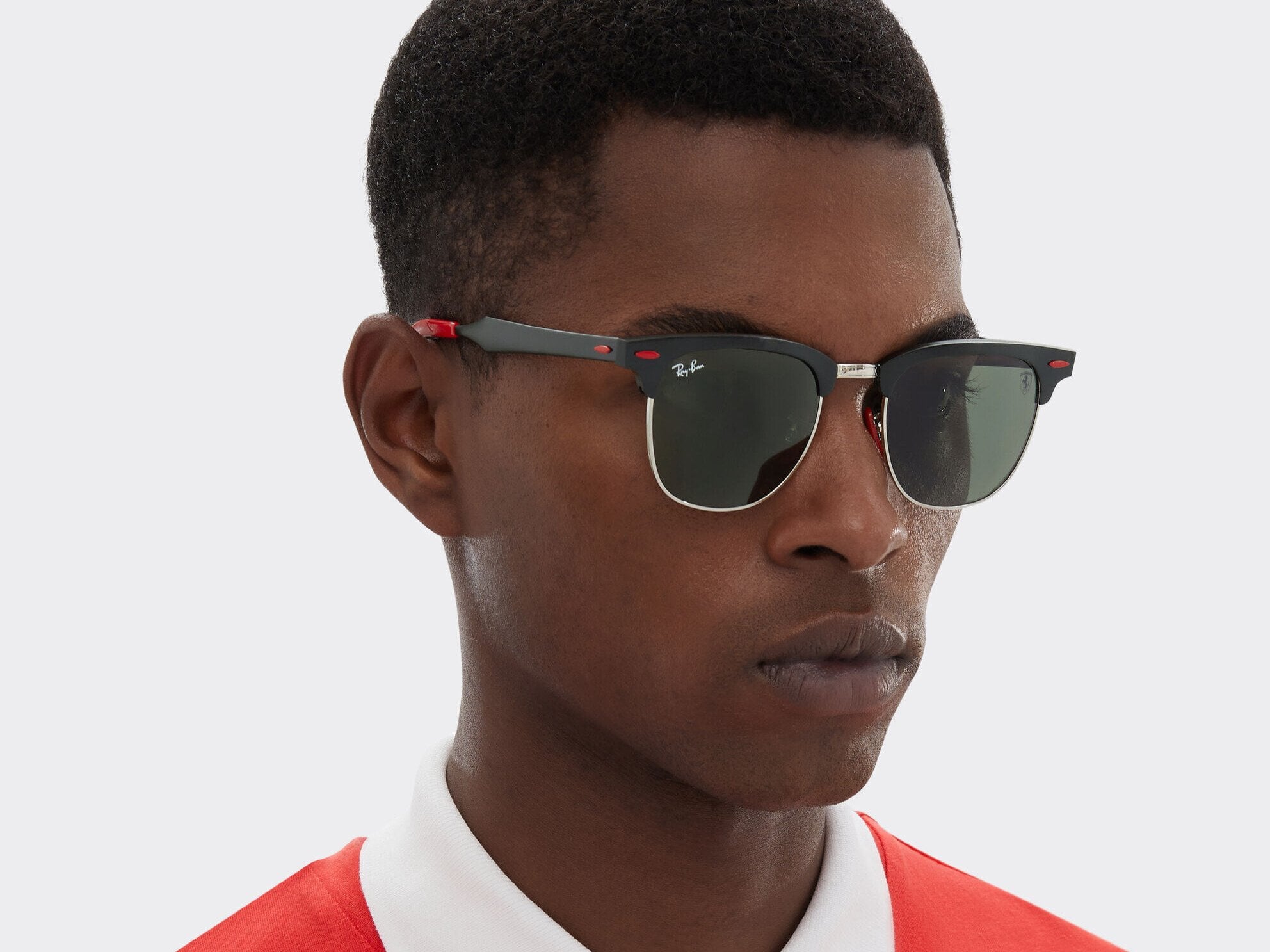 Ray-Ban Scuderia Ferrari 0RB3807M-F11031 - Zwart / Rood - Afbeelding 8