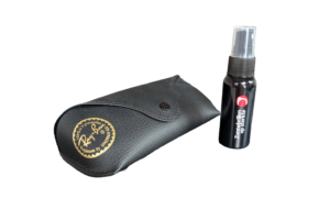 Ray-Ban etui zwart + reinigingsspray - 150 poetsbeurten