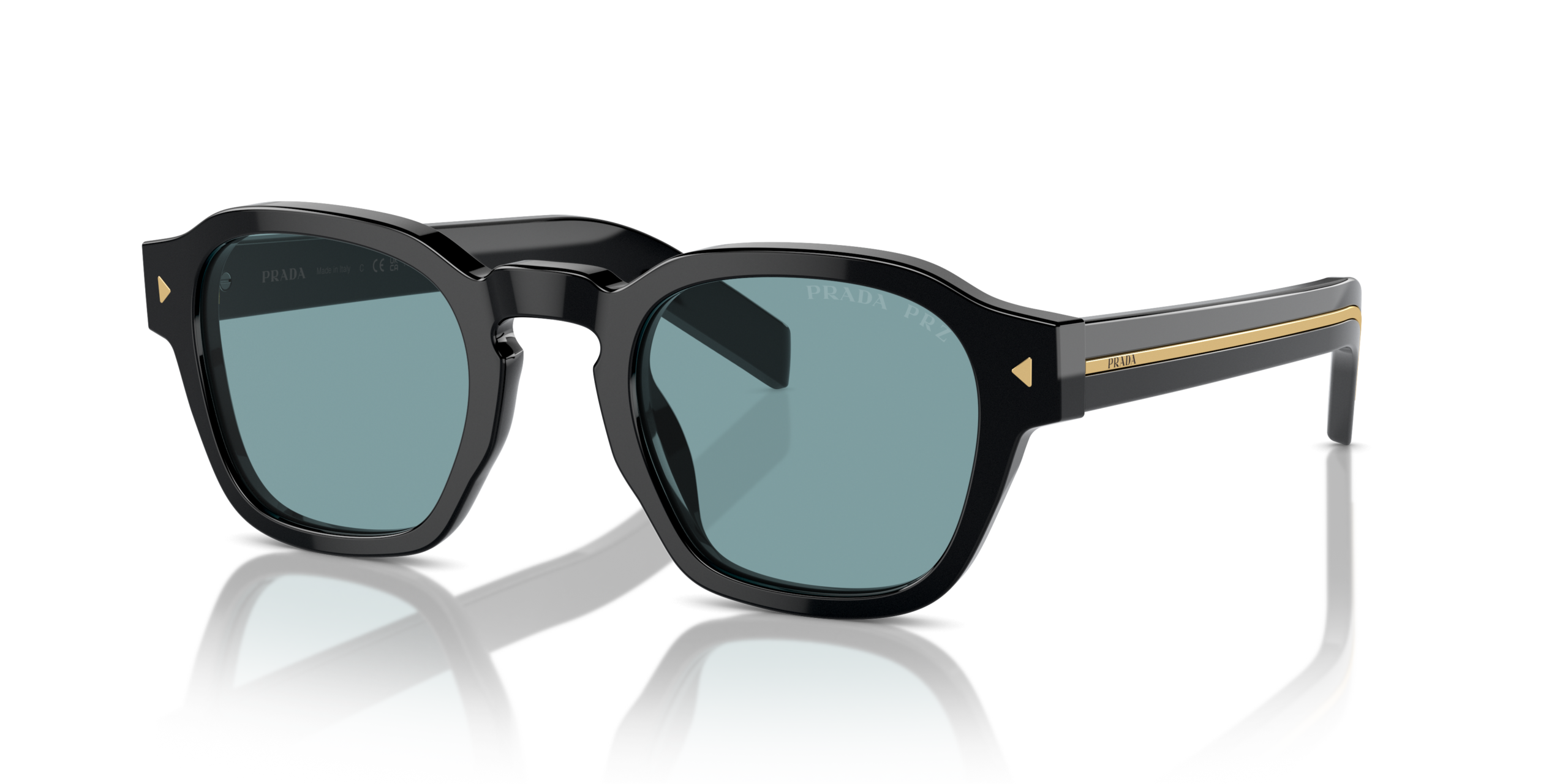 Prada 0PR A16S-16K04D - Zwart met goud - Afbeelding 5