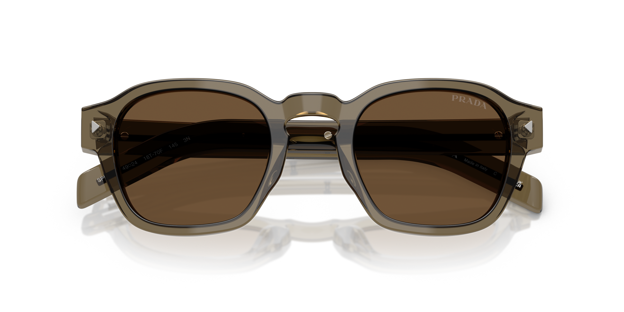 Prada 0PR A16S-18T70F - Transparant / Terra bruin - Afbeelding 2