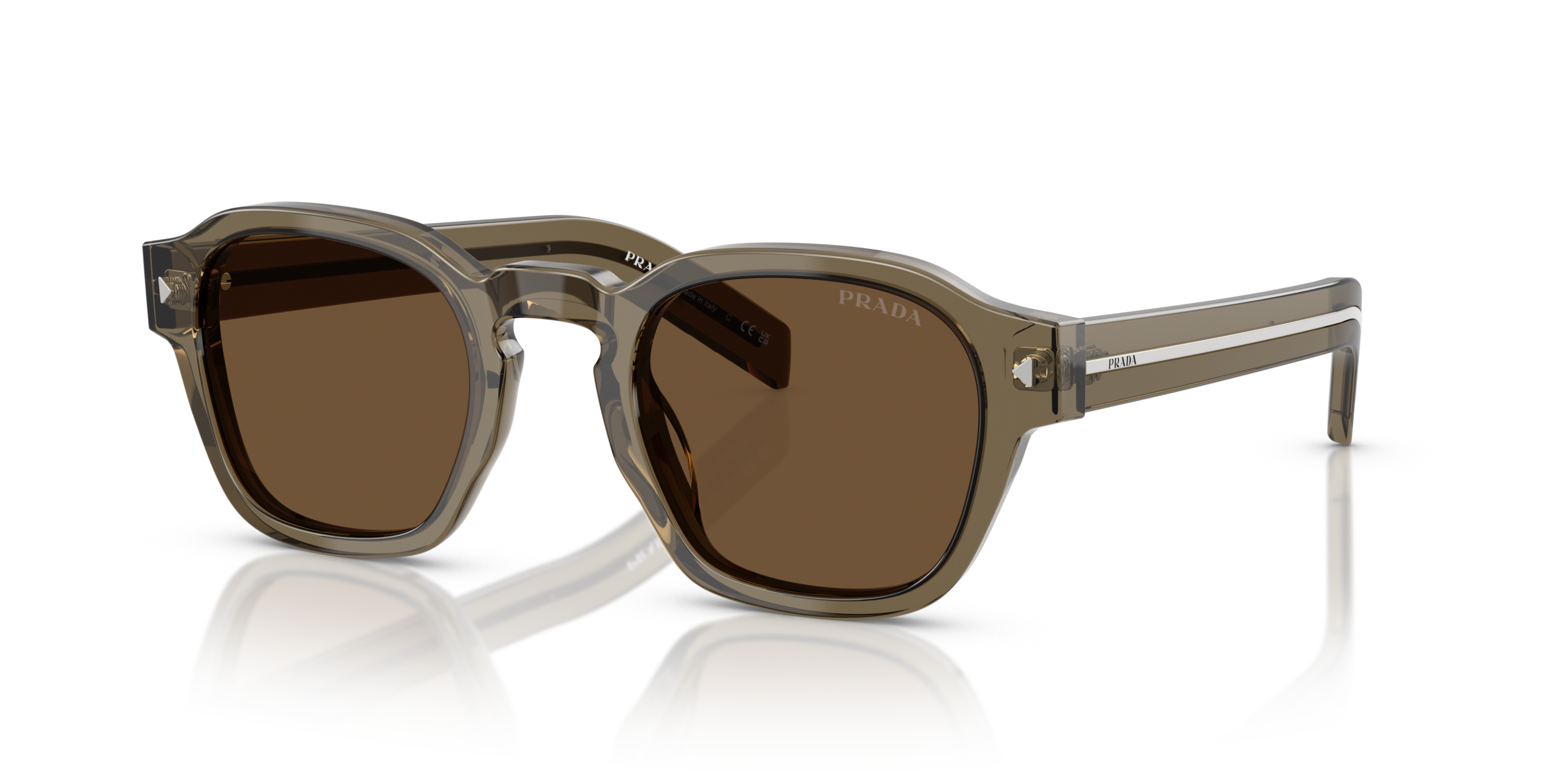 Prada 0PR A16S-18T70F - Transparant / Terra bruin - Afbeelding 5