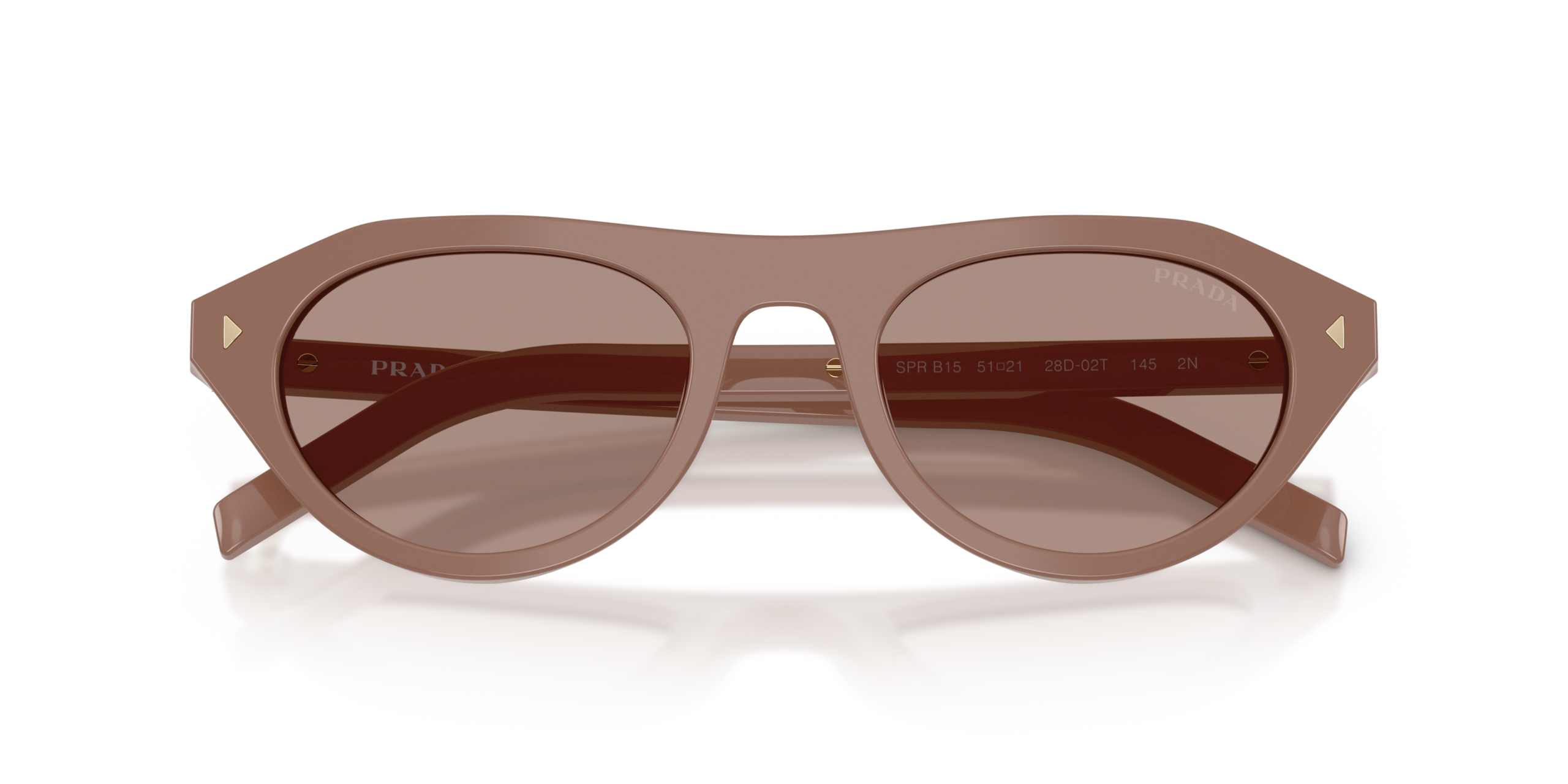 Prada 0PR B15S-28D02T - Lichtbruin - Afbeelding 2