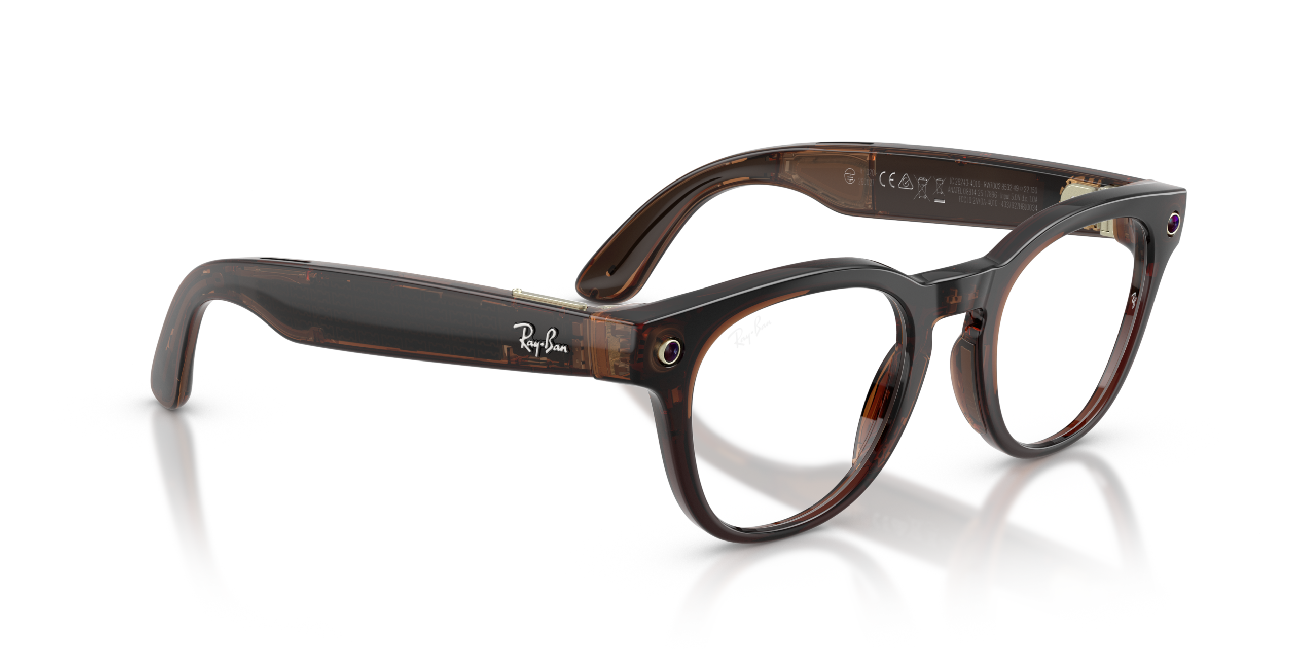 Ray-Ban | Meta Scriber Optics 0RW7002-8532 - Transparant Bruin - Afbeelding 5