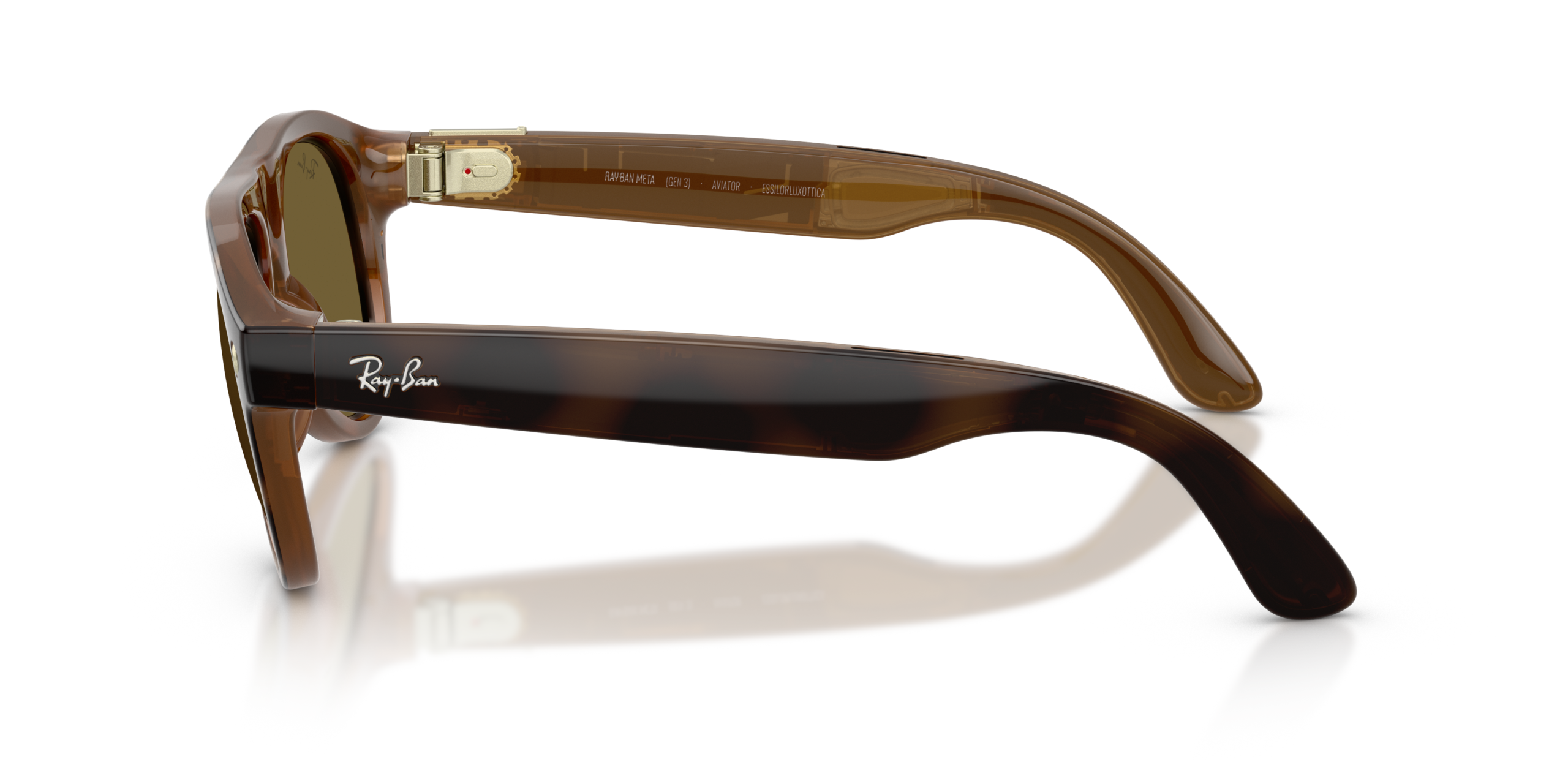 Ray-Ban | Meta Aviator (Gen 3) 0RW4016-690573 - Havana / Bruin - Afbeelding 5