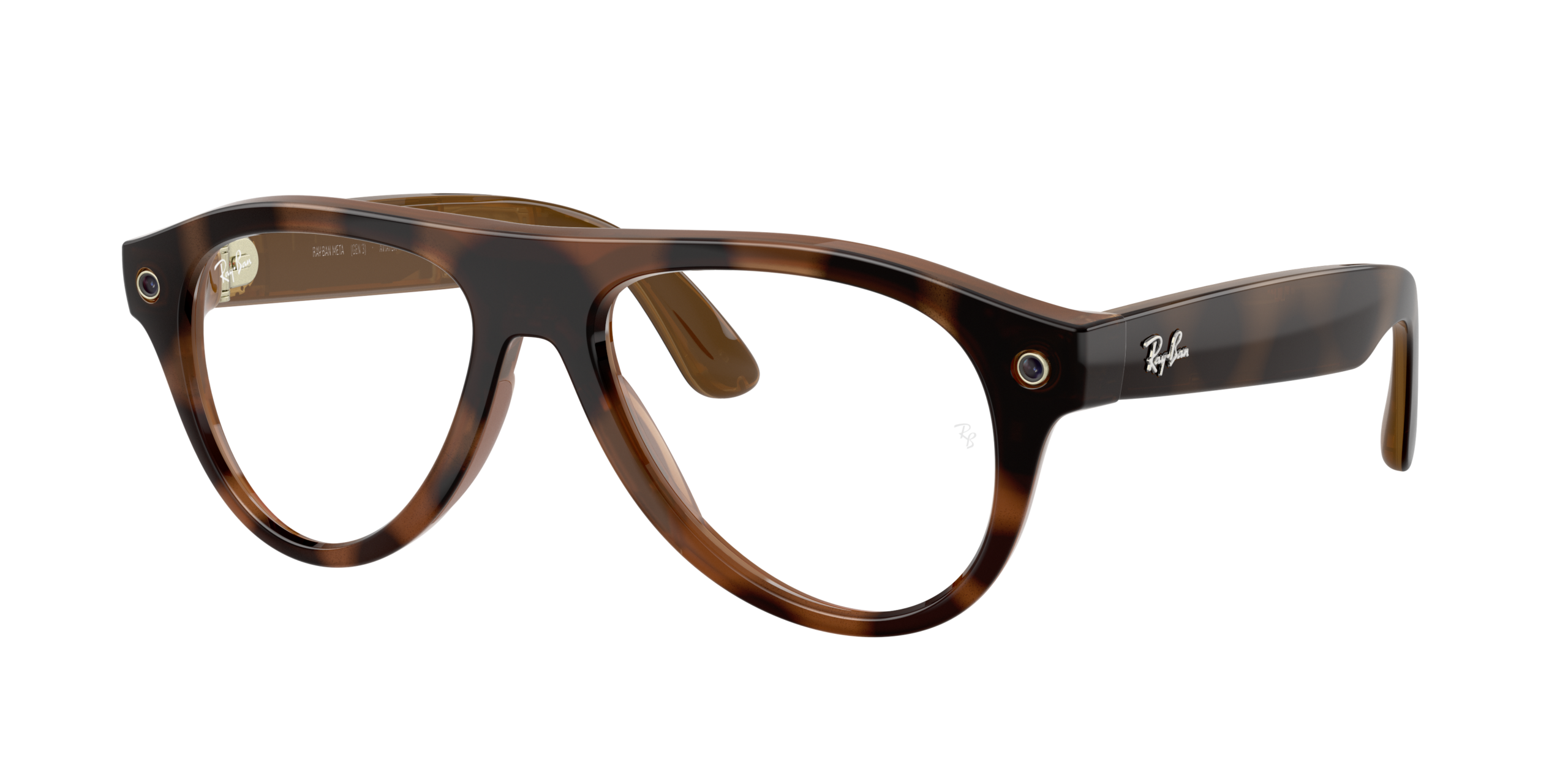 Ray-Ban | Meta Aviator (Gen 3) 0RW4016-690573 - Havana / Bruin - Afbeelding 4
