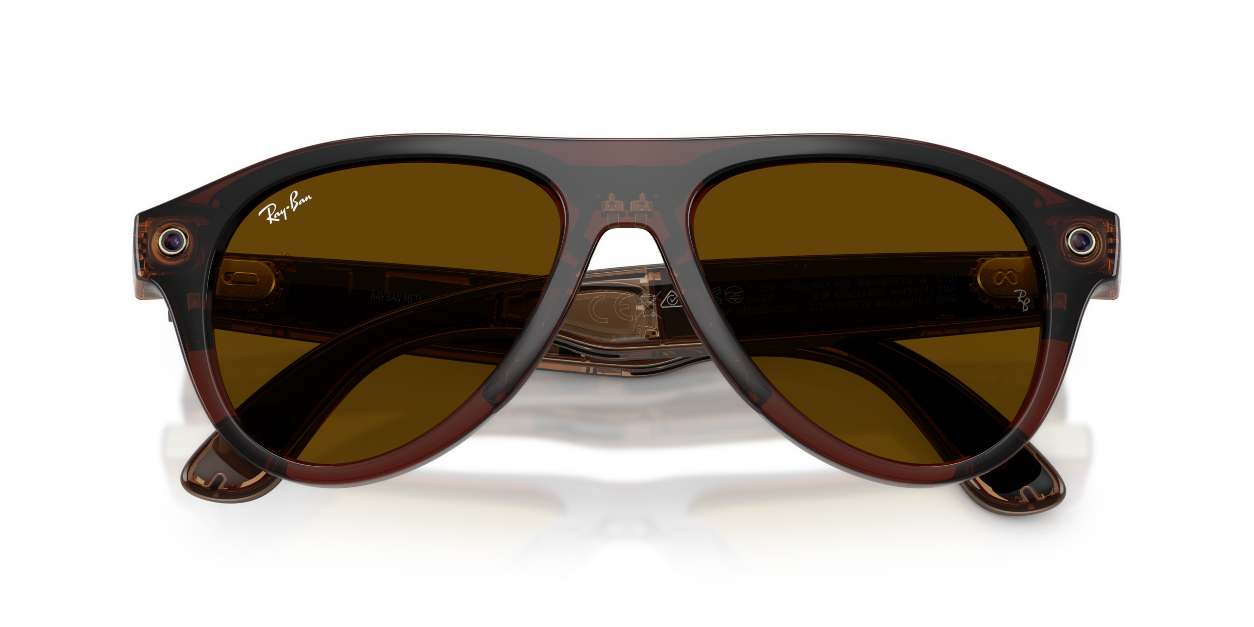 Ray-Ban | Meta Aviator (Gen 3) 0RW4016-6912JD - Transparant Bruin / Groen - Afbeelding 5