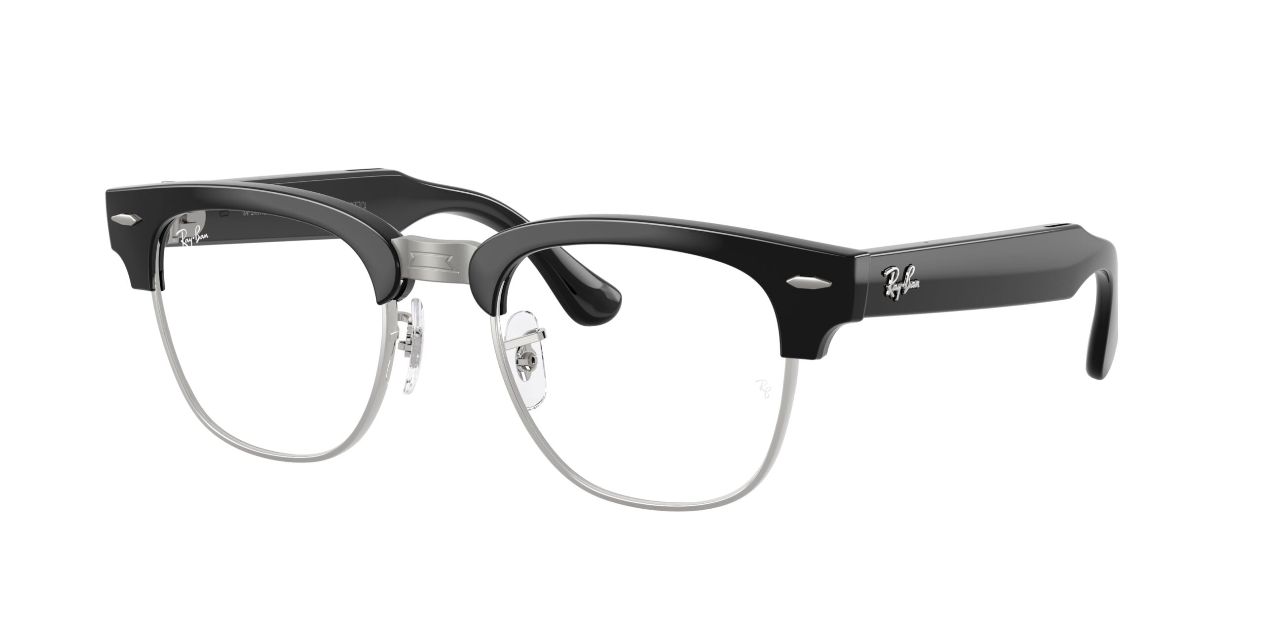 Ray-Ban | Meta Audio Clubmaster 0RW7004-601/SB - Zwart / Zilver - Afbeelding 2