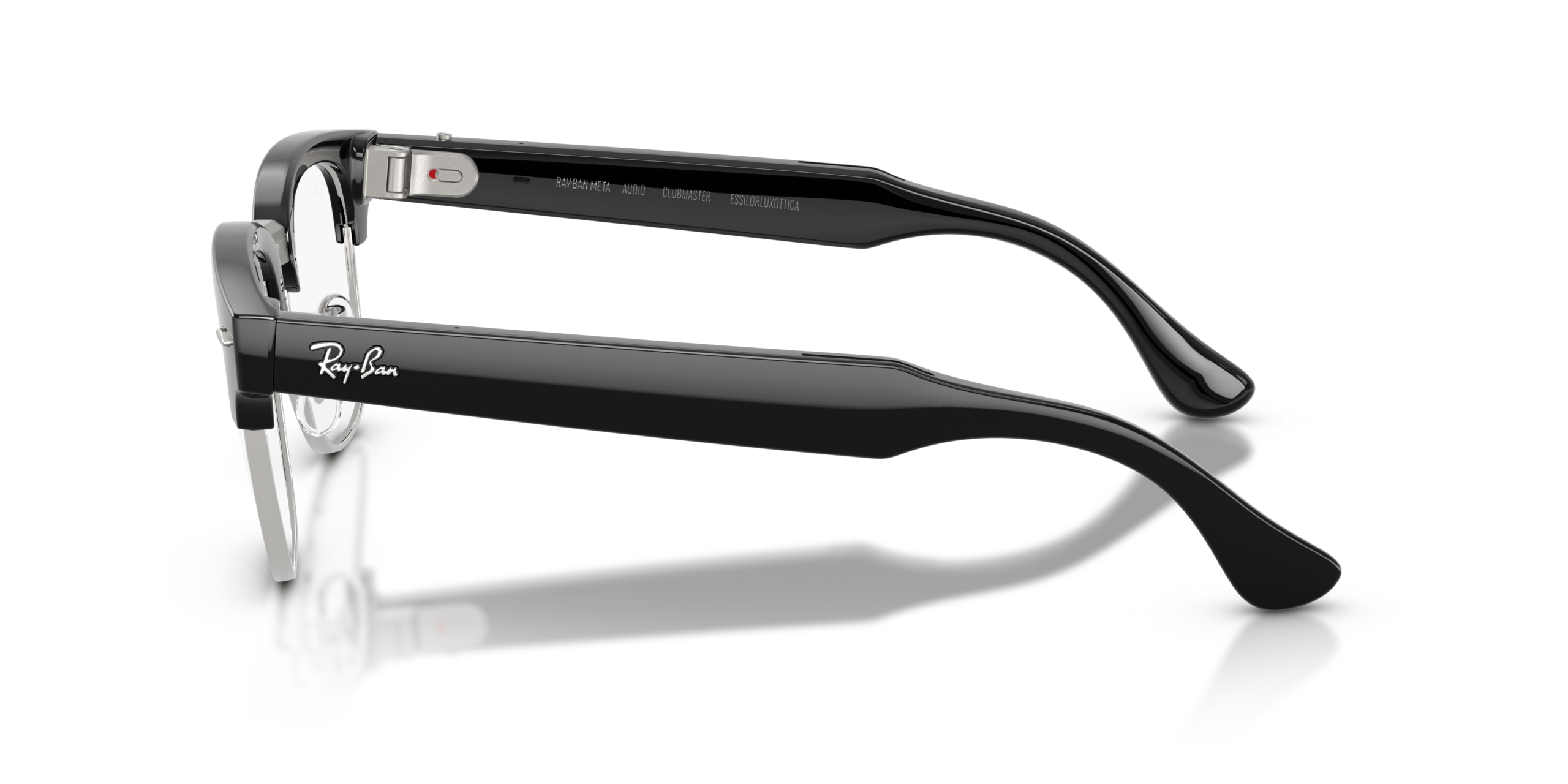 Ray-Ban | Meta Audio Clubmaster 0RW7004-601/SB - Zwart / Zilver - Afbeelding 3
