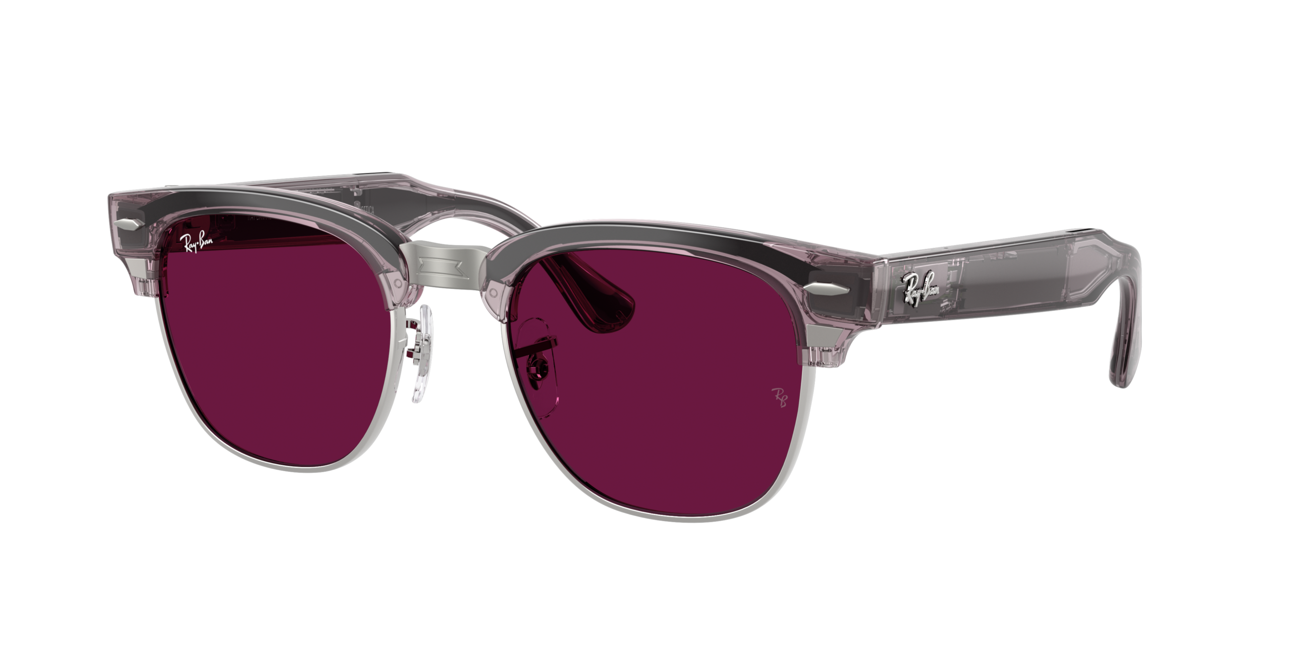 Ray-Ban | Meta Audio Clubmaster 0RW7004-6932MI - Transparant Roze - Afbeelding 6