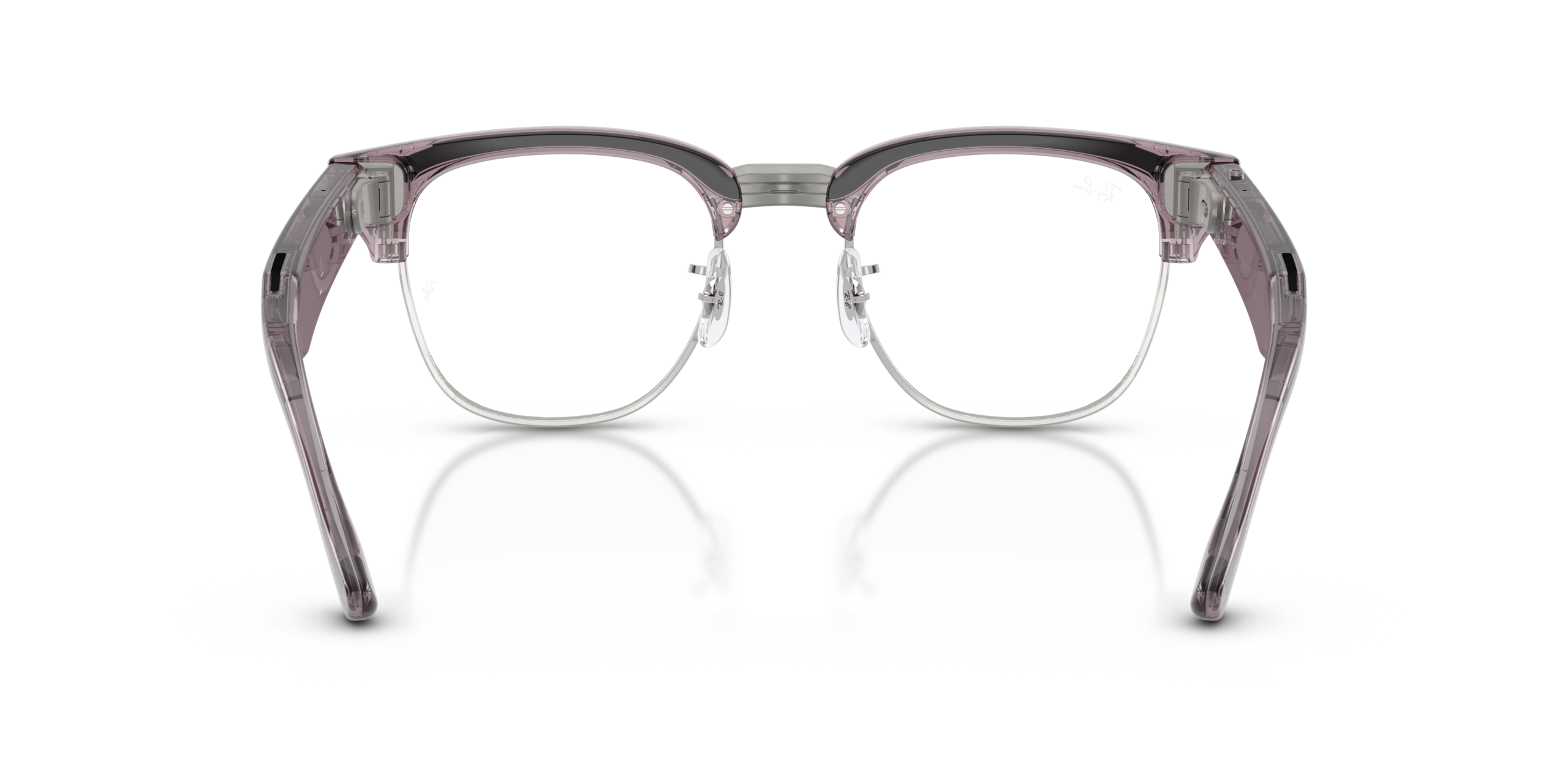 Ray-Ban | Meta Audio Clubmaster 0RW7004-6932MI - Transparant Roze - Afbeelding 3