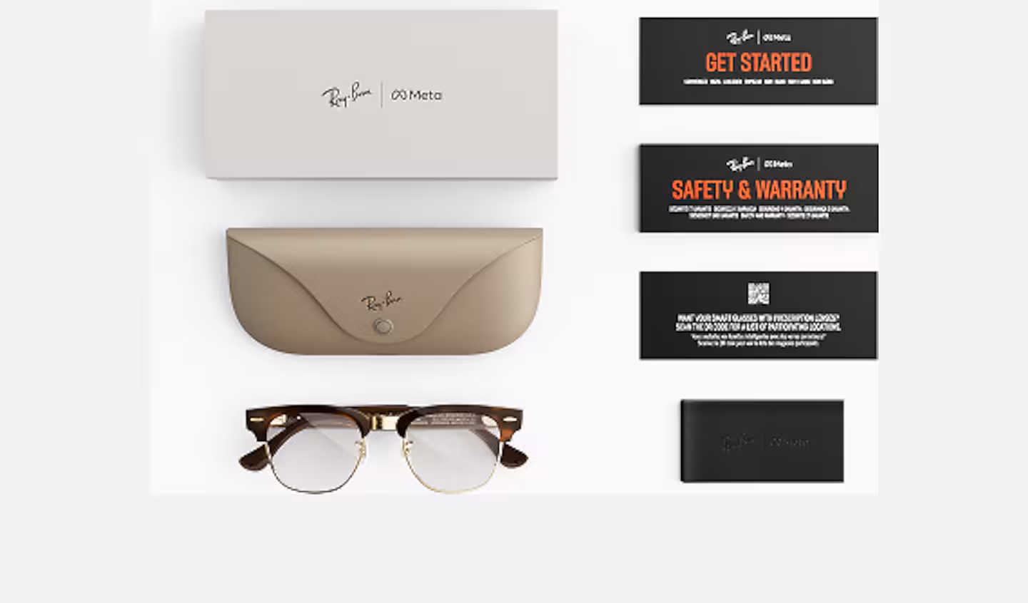 Ray-Ban | Meta Audio Clubmaster 0RW7004-601/SB - Zwart / Zilver - Afbeelding 6