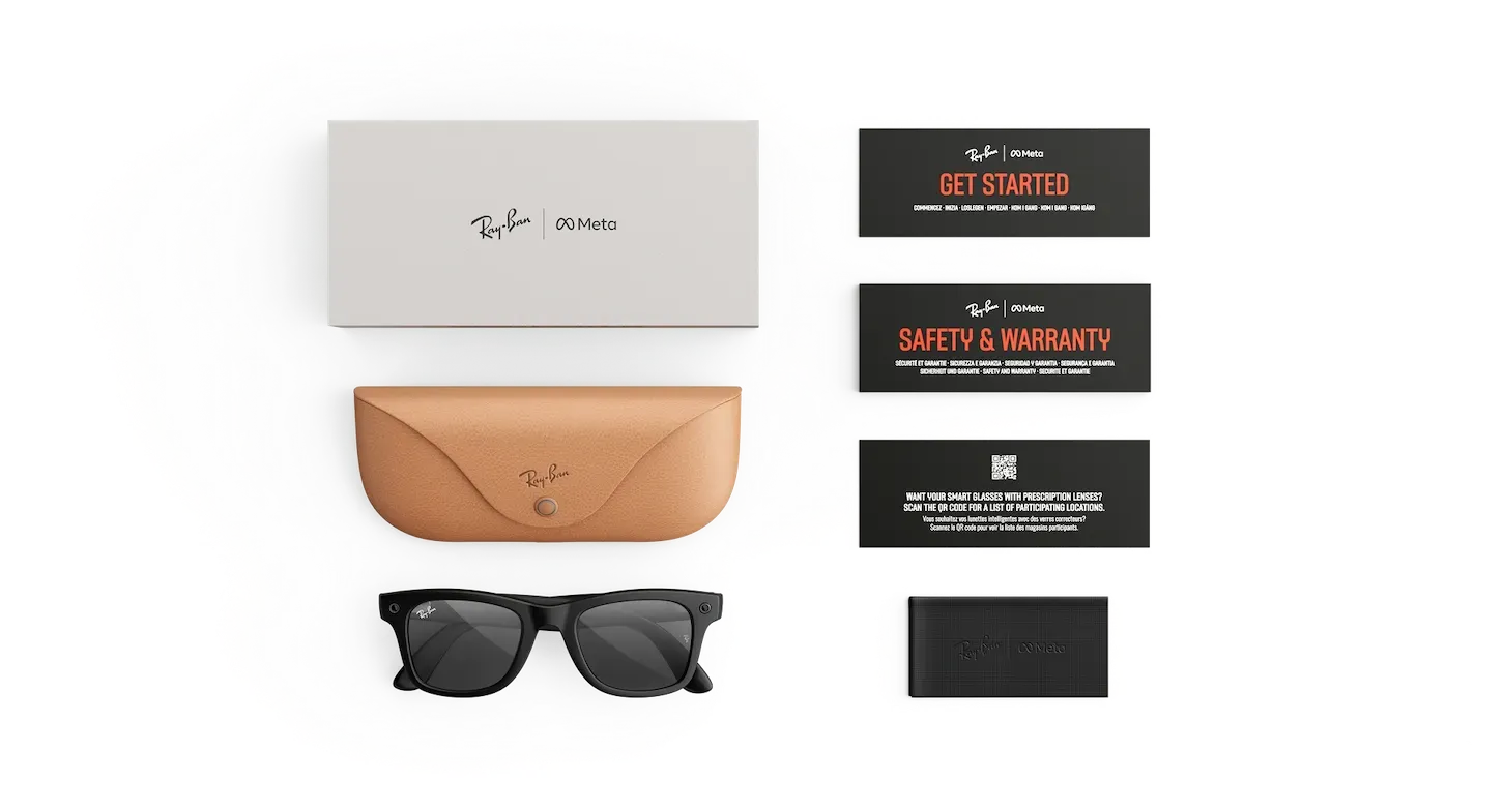 Ray-Ban | Meta Wayfarer (Gen 3) 0RW4011-601S87 - Matzwart - Afbeelding 5