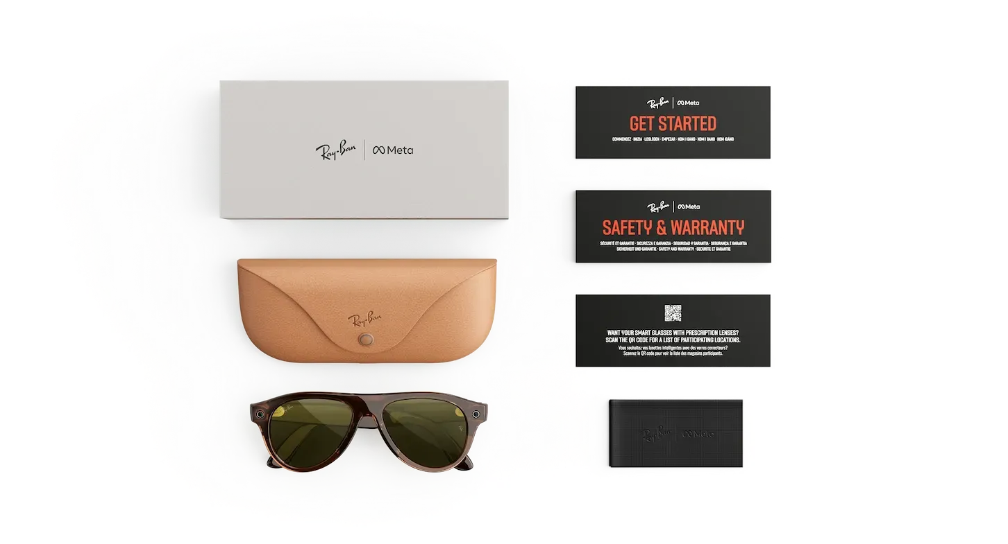 Ray-Ban | Meta Aviator (Gen 3) 0RW4016-6912JD - Transparant Bruin / Groen - Afbeelding 6