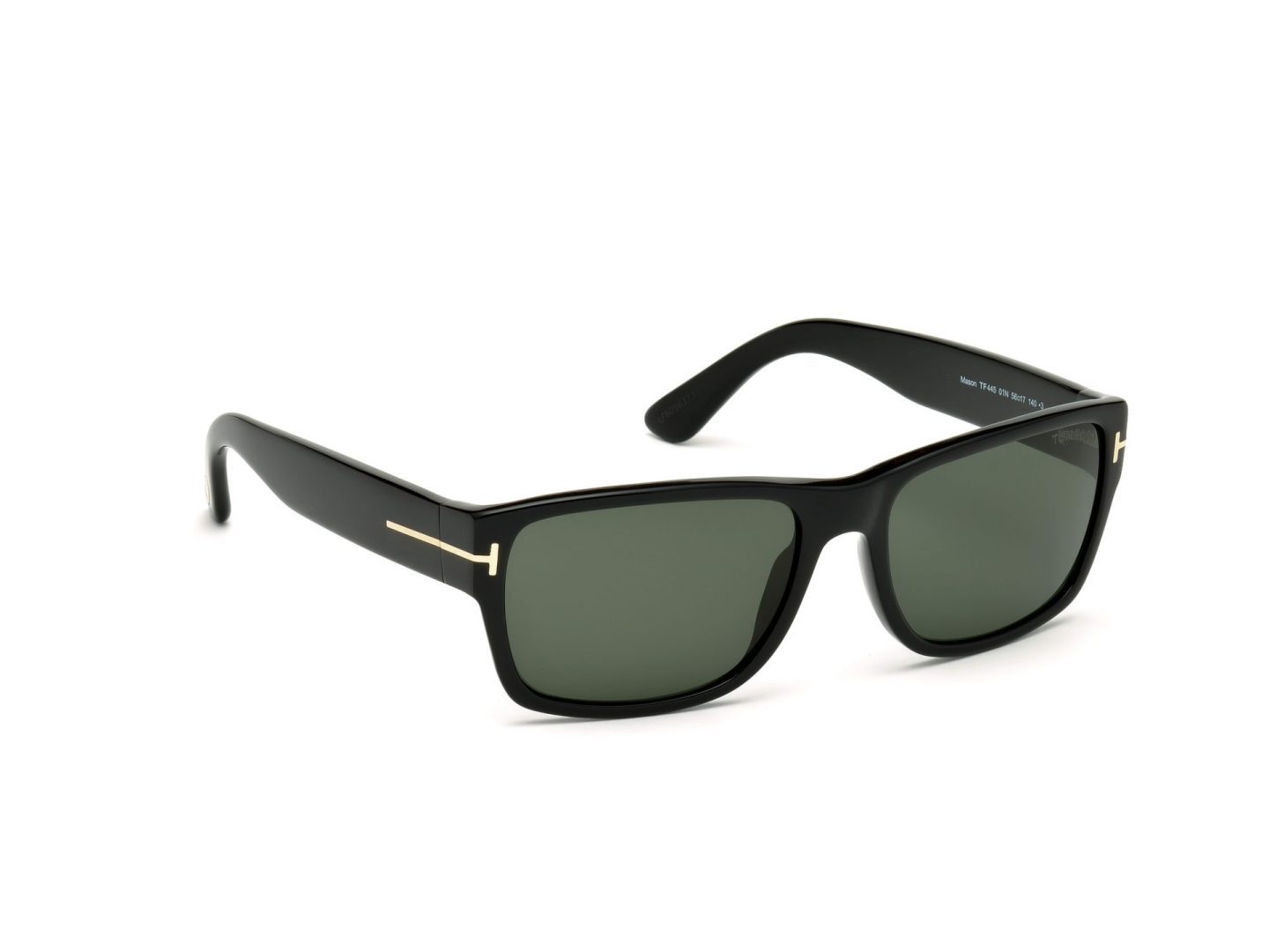 Schuinaanzicht Tom Ford Mason FT0445 zonnebril op sterkte