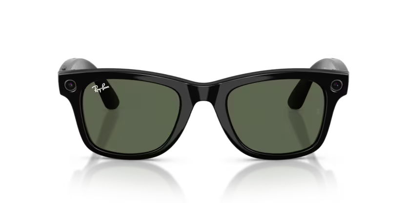 Vooraanzicht van de Ray-Ban Meta Wayfarer 0RW4012 601/71 op sterkte